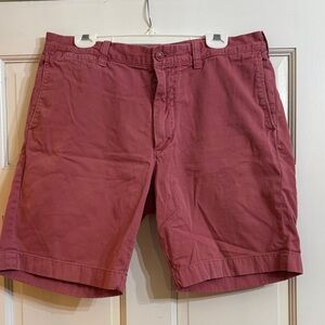 J. Crew Men's Brick Red Flat Front Shorts